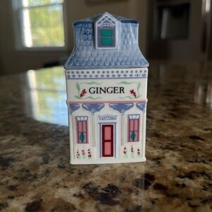 Rare Vintage Lenox Spice Village Jar 1989 Cottage Collection - Ginger